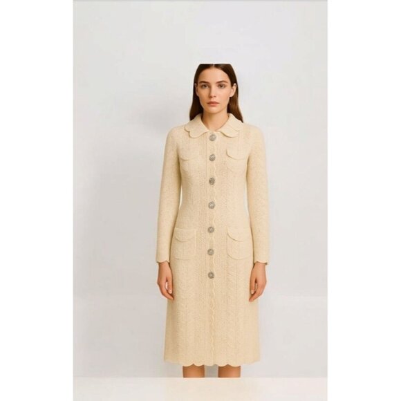 Tracy Reese for Anthropologie Crochet Occasion Cardigan Size M - Picture 1 of 13